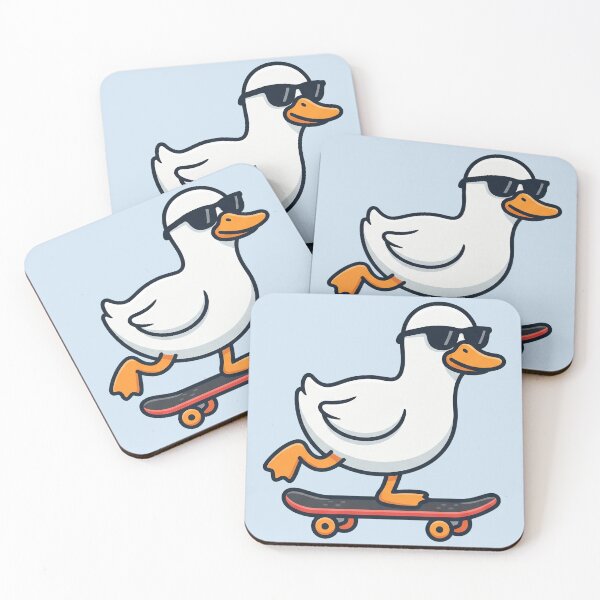 Item preview, Cool Duck on a Skateboard designed and sold by Rariks.