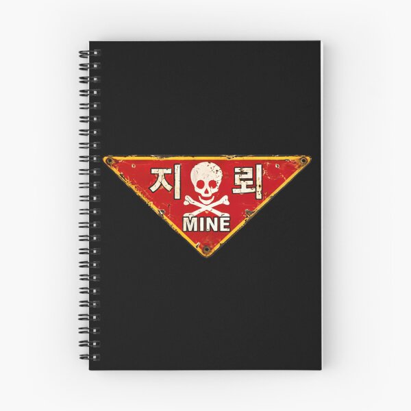 Item preview, Mine Korean Minefield Warning Sign Military Veteran designed and sold by NightGlyph.