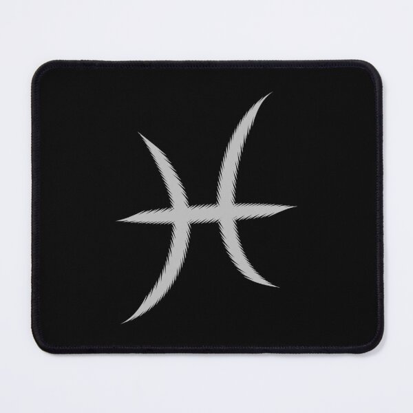 Item preview, Silver Pisces Two Fish Zodiac Symbol Design designed and sold by pattern-archive.