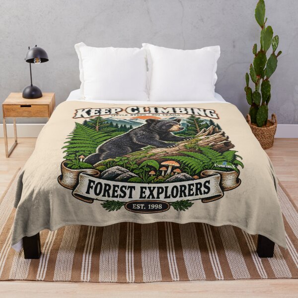 Item preview, Keep Climbing Black Bear Cub designed and sold by EvergreenPark - Tee Studio.