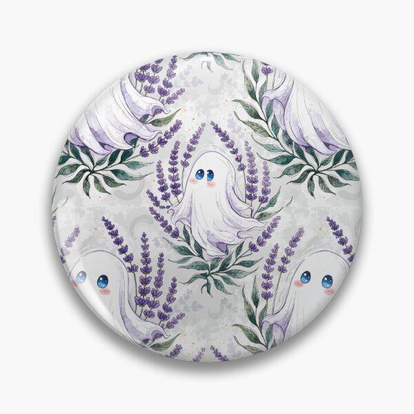 Artikelvorschau, Nahtloses Lavendel-Blumen-Geistermuster entworfen und verkauft von Camel & Quirk.