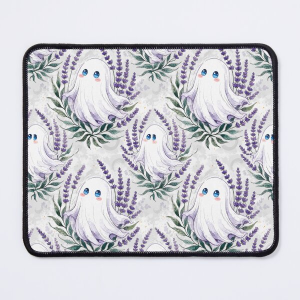 Item preview, Lavender Floral Ghost Seamless Pattern designed and sold by Camel & Quirk.
