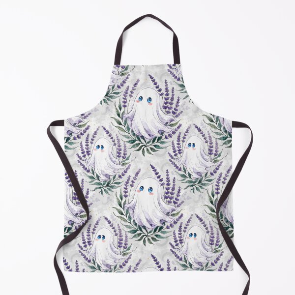Item preview, Lavender Floral Ghost Seamless Pattern designed and sold by Camel & Quirk.