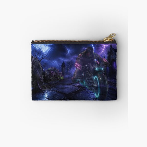 Item preview, Cyberpunk Time Traveler Gothic Cemetery Ancestor Respects Mural designed and sold by LazyDayzCo.