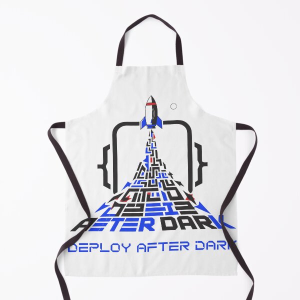 Artikelvorschau, Lustiges T-Shirt „Deploy After Dark“ für Programmierer, Softwareentwickler und Raketenentwickler entworfen und verkauft von Design-Pro-21.