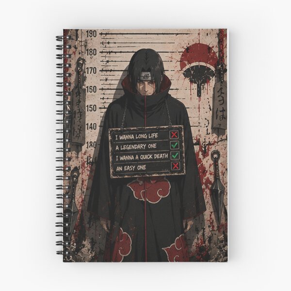 Artikelvorschau, Itachi Uchiha – Legendäres Leben – Polizeifoto entworfen und verkauft von Bawwe.