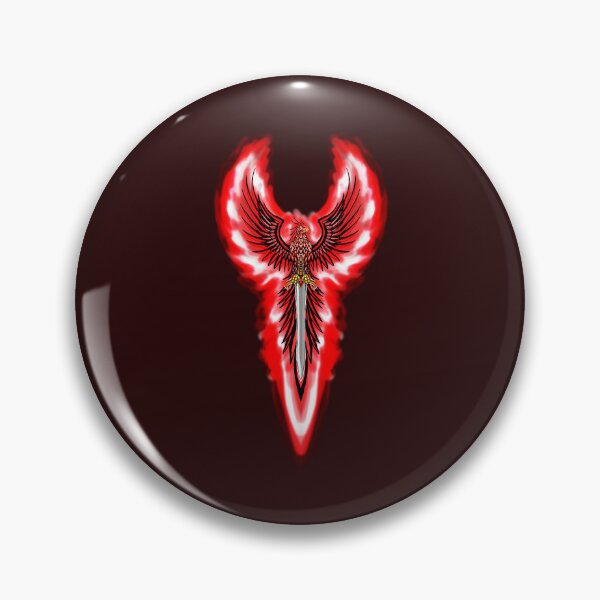 Item preview, Majestic Flaming Red Phoenix with Sword Crest designed and sold by URSM.