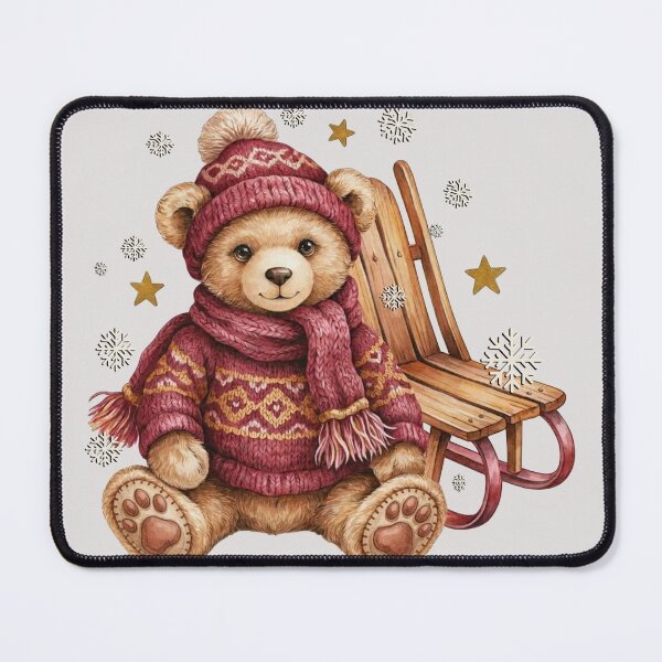 Item preview, Cozy Winter Teddy Bear Ski Lodge Reader designed and sold by Cute & Sassy Custom Gifting Boutiques.