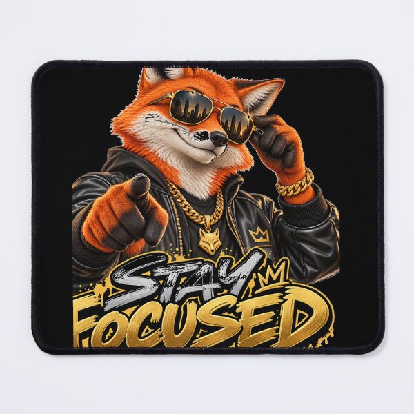 Item preview, Cool Fox in Leather Jacket Staying Focused designed and sold by InterStore78.