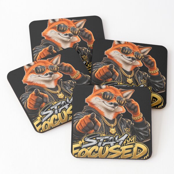 Item preview, Cool Fox in Leather Jacket Staying Focused designed and sold by InterStore78.