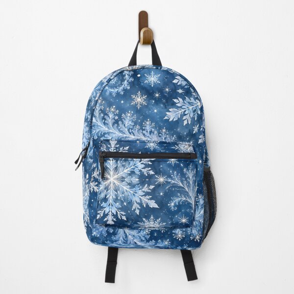 Item preview, Midnight Blue Winter Snowflake Fractal Swirls designed and sold by Sybille-Yates.