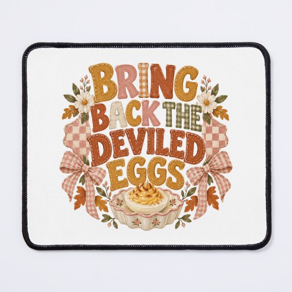 Item preview, Bring Back the Deviled Eggs with Gingham Bows designed and sold by Cute-and-Co.