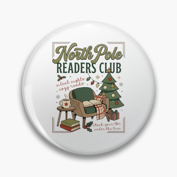 Item preview, North Pole Readers Club Cozy Christmas Reading Season designed and sold by FreshVibe Prints.
