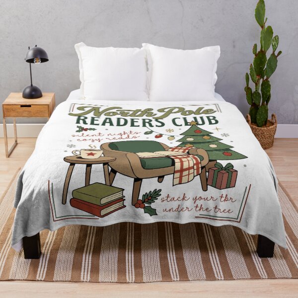 Item preview, North Pole Readers Club Cozy Christmas Reading Season designed and sold by FreshVibe Prints.