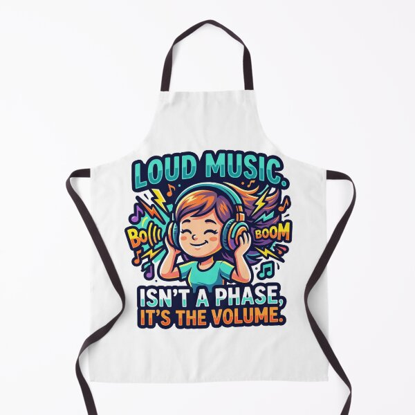 Item preview, Funny Loud Music Volume Girl Sticker designed and sold by VPanPrint.