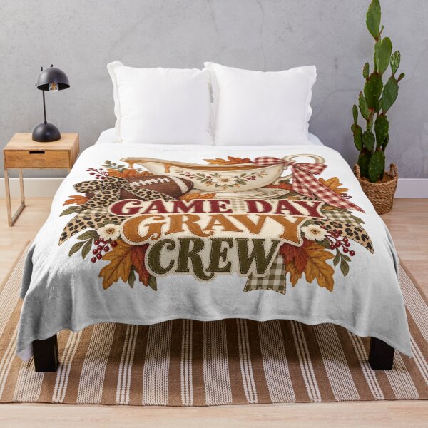 Item preview, Game Day Gravy Crew with Football and Florals designed and sold by Cute-and-Co.