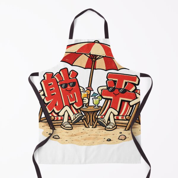 Item preview, 躺平 Tang Ping – Lying Flat at the Beach designed and sold by SloppyInSilico.