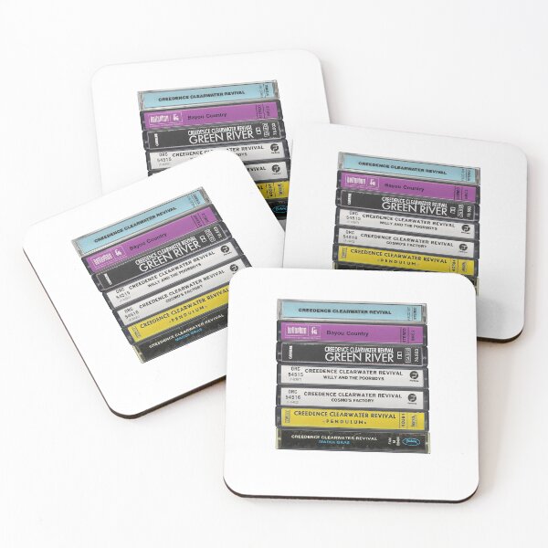 Item preview, Creedence Clearwater Revival - Studio Albums - Vintage Cassette Print designed and sold by Mr Mustard Prints.