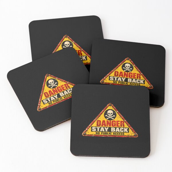 Item preview, Danger Stay Back No Public Access Restricted Warning designed and sold by NightGlyph.