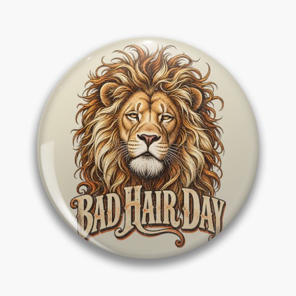 Item preview, Bad Hair Day – Wild Mane Lion designed and sold by AwesomeBeyondLimits.