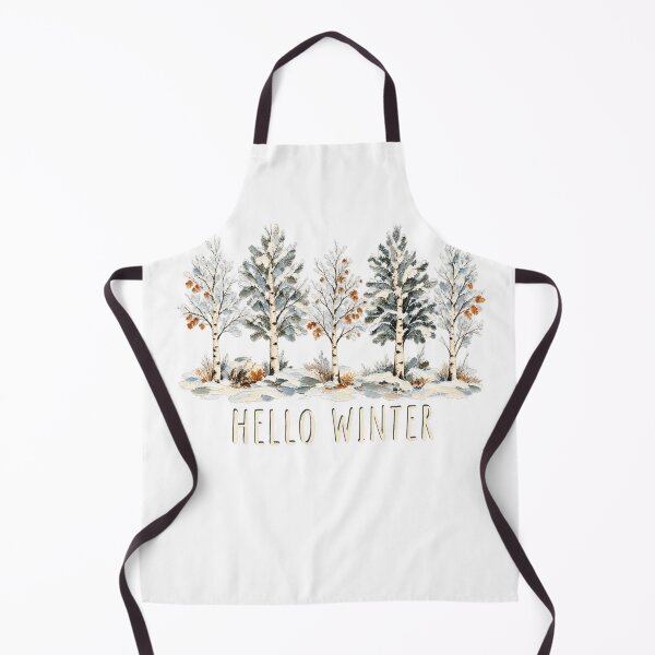 Item preview, hello winter birch trees snow season designed and sold by Sofia Rose Design ⭐️⭐️⭐️⭐️⭐️.