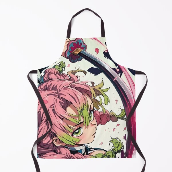 Item preview, Pink Green Haired Anime Sword Warrior – Floral Katana Blossom Action Art designed and sold by Dyan4.