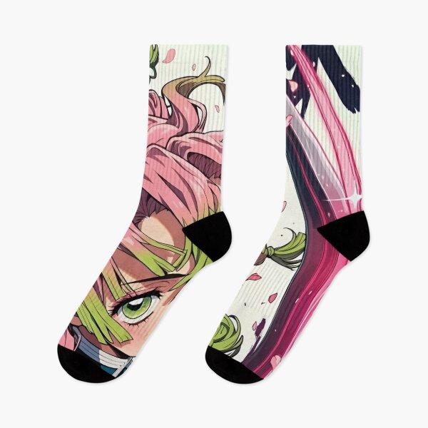 Item preview, Pink Green Haired Anime Sword Warrior – Floral Katana Blossom Action Art designed and sold by Dyan4.