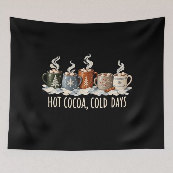 Item preview, hot cocoa cold days winter coffee lover designed and sold by Sofia Rose Design ⭐️⭐️⭐️⭐️⭐️.