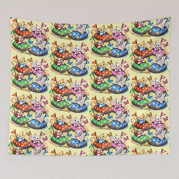 Item preview, BUMPER CARS - From the book series "Mia and Pia - Coloring Fun Meets Cat Knowledge - Adventures to Color, Learn and Marvel At". designed and sold by WasserSonneWind.