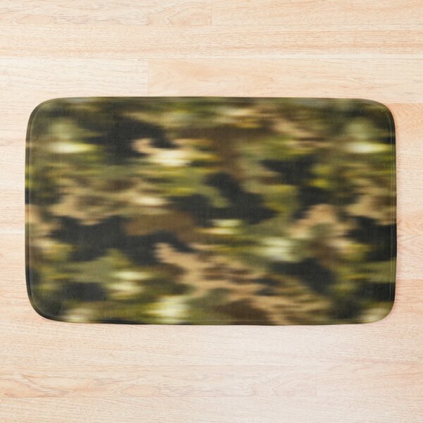 Item preview, Blurred Woodland Camouflage – Olive Brown Abstract Motion Pattern designed and sold by Bodique.