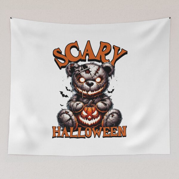 Item preview, Scary Halloween Teddy Bear Horror Pumpkin designed and sold by Loona97.