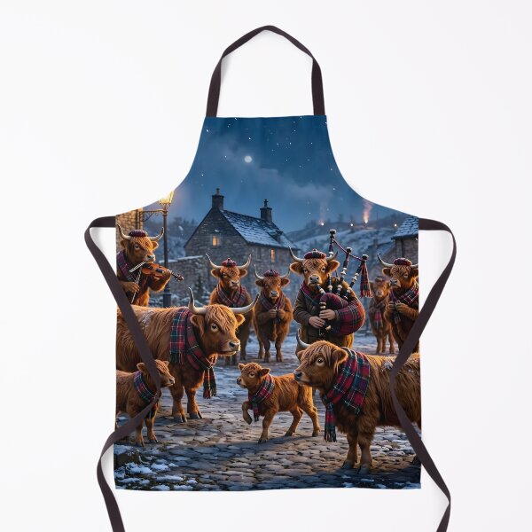Item preview, Hogmanay Ceilidh with Highland Cows designed and sold by Sybille-Yates.