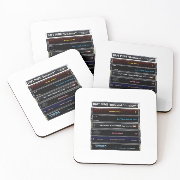 Item preview, Daft Punk - Álbumes de estudio - Impresión de casete vintage designed and sold by Mr Mustard Prints.