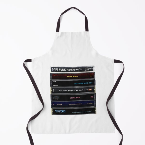 Artikelvorschau, Daft Punk – Studioalben – Vintage-Kassettendruck entworfen und verkauft von Mr Mustard Prints.