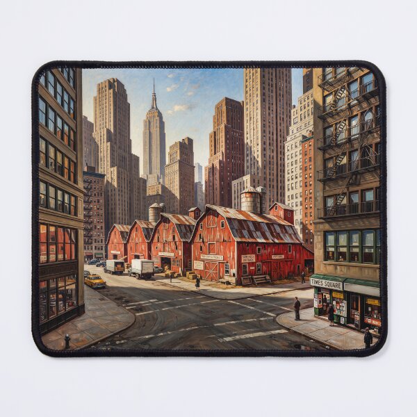 Item preview, Red Barns In Middle Of NYC designed and sold by Home Decor Art.