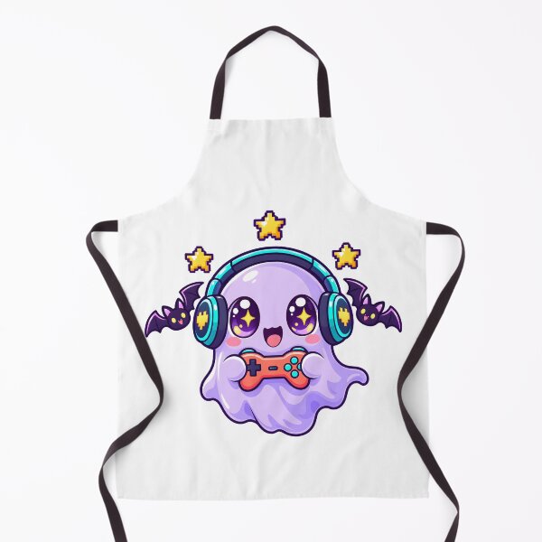 Item preview, Cute Halloween Gamer Ghost Headphones designed and sold by calicito.