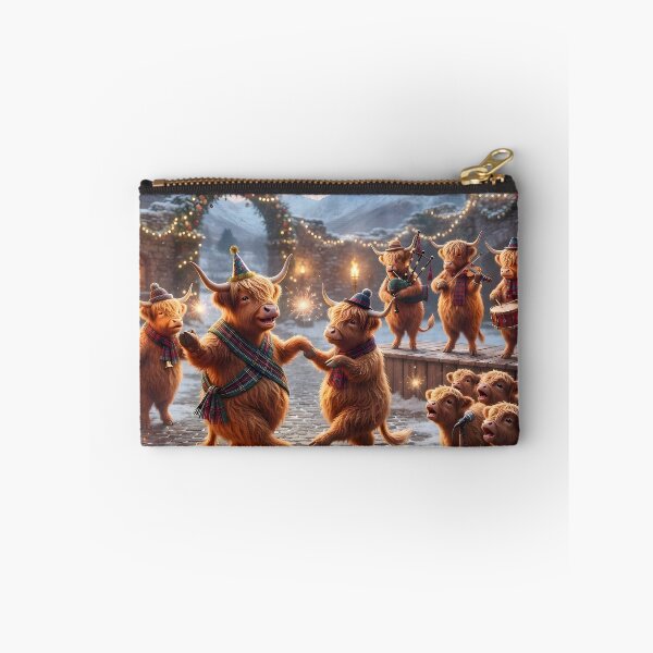 Item preview, Hogmanay Ceilidh with Highland Cows designed and sold by Sybille-Yates.