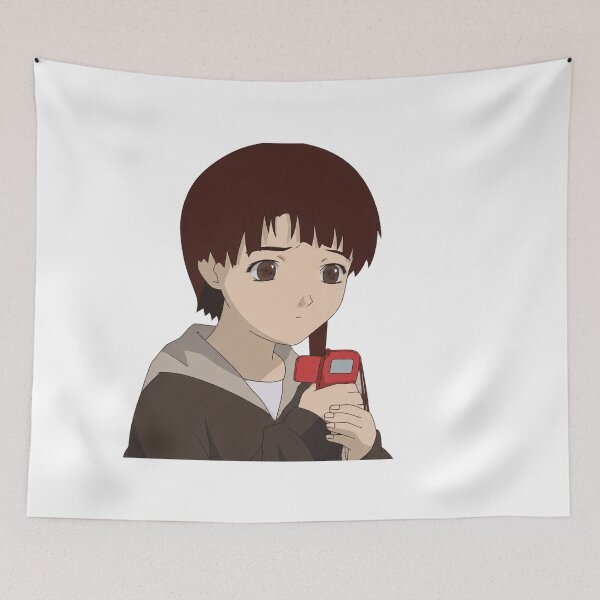 Item preview, Lain Holding Her Phone designed and sold by Migi-Desu.