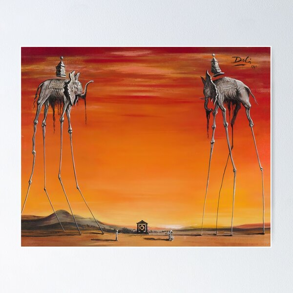 Item preview, Les Éléphants by Salvador Dalí designed and sold by Matari-matari.