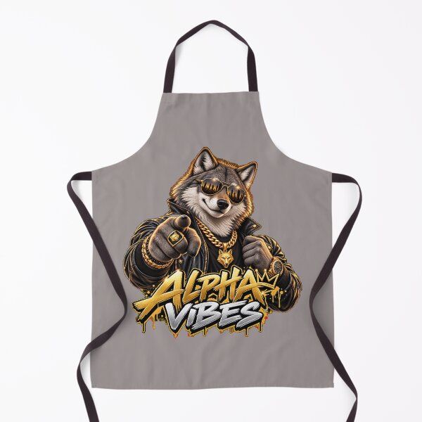 Item preview, Alpha Wolf in Leather Jacket and Gold Chains designed and sold by InterStore78.