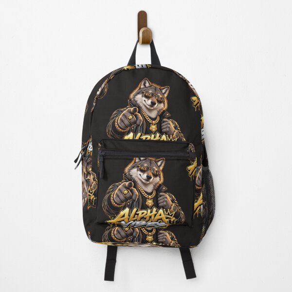 Item preview, Alpha Wolf in Leather Jacket and Gold Chains designed and sold by InterStore78.