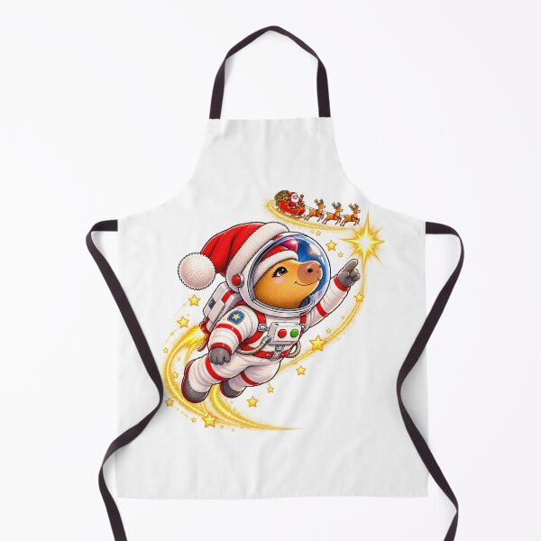 Item preview, Christmas Astronaut Capybara – Santa Space Adventure designed and sold by CapybaraTravels.