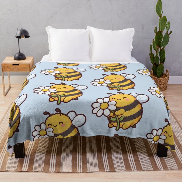 Item preview, Cute Bumblebee Hugging a Daisy designed and sold by Rariks.
