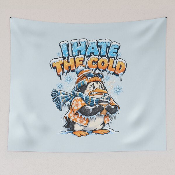 Item preview, I Hate the Cold – Chilly Penguin designed and sold by AwesomeBeyondLimits.