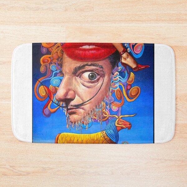 Aperçu de l'œuvre le visage emblématique de Salvador Dalí créée et vendue par Matari-matari.