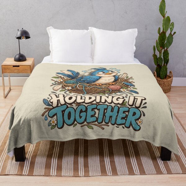 Item preview, Holding It Together – Frazzled Blue Bird designed and sold by AwesomeBeyondLimits.