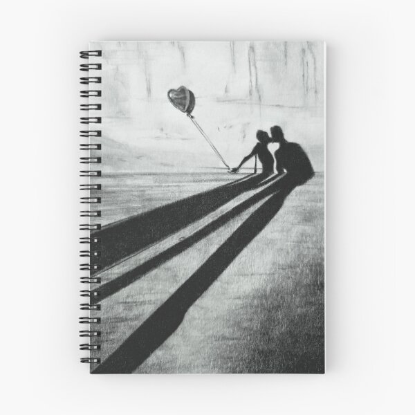 Item preview, Shadows of Love – Kissing Couple Pencil Sketch designed and sold by BoyanVBart.