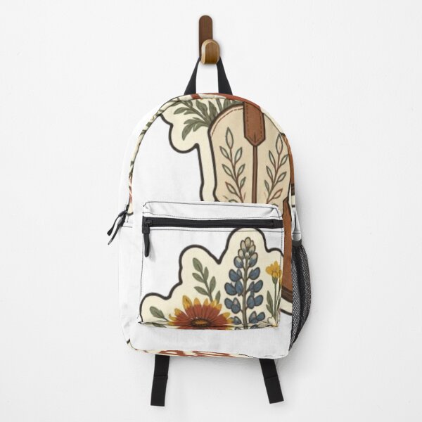 Item preview, Retro Western Howdy Cowboy Boot with Wildflowers designed and sold by PrintWavePro.