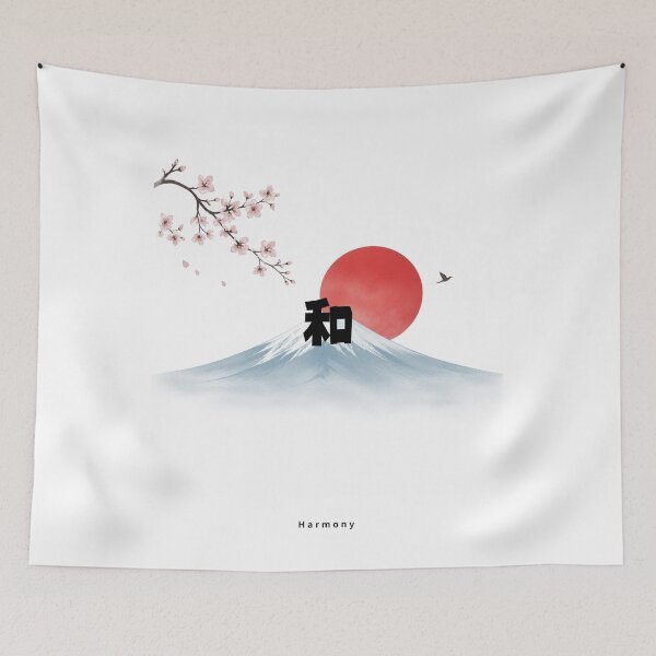 Item preview, Wa - Harmony | Mount Fuji Sunrise & Sakura | Japanese Design designed and sold by JapanMemoir.