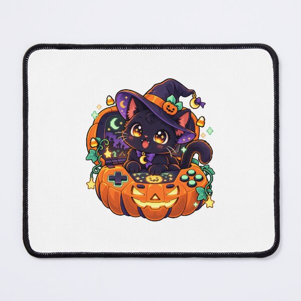 Item preview, Cute Halloween Black Cat Pumpkin Console designed and sold by calicito.